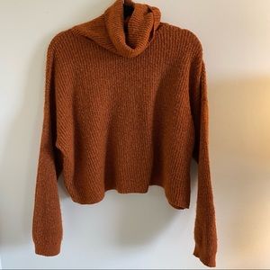 Freshman 1996 Turtleneck Crop Sweater Sz L